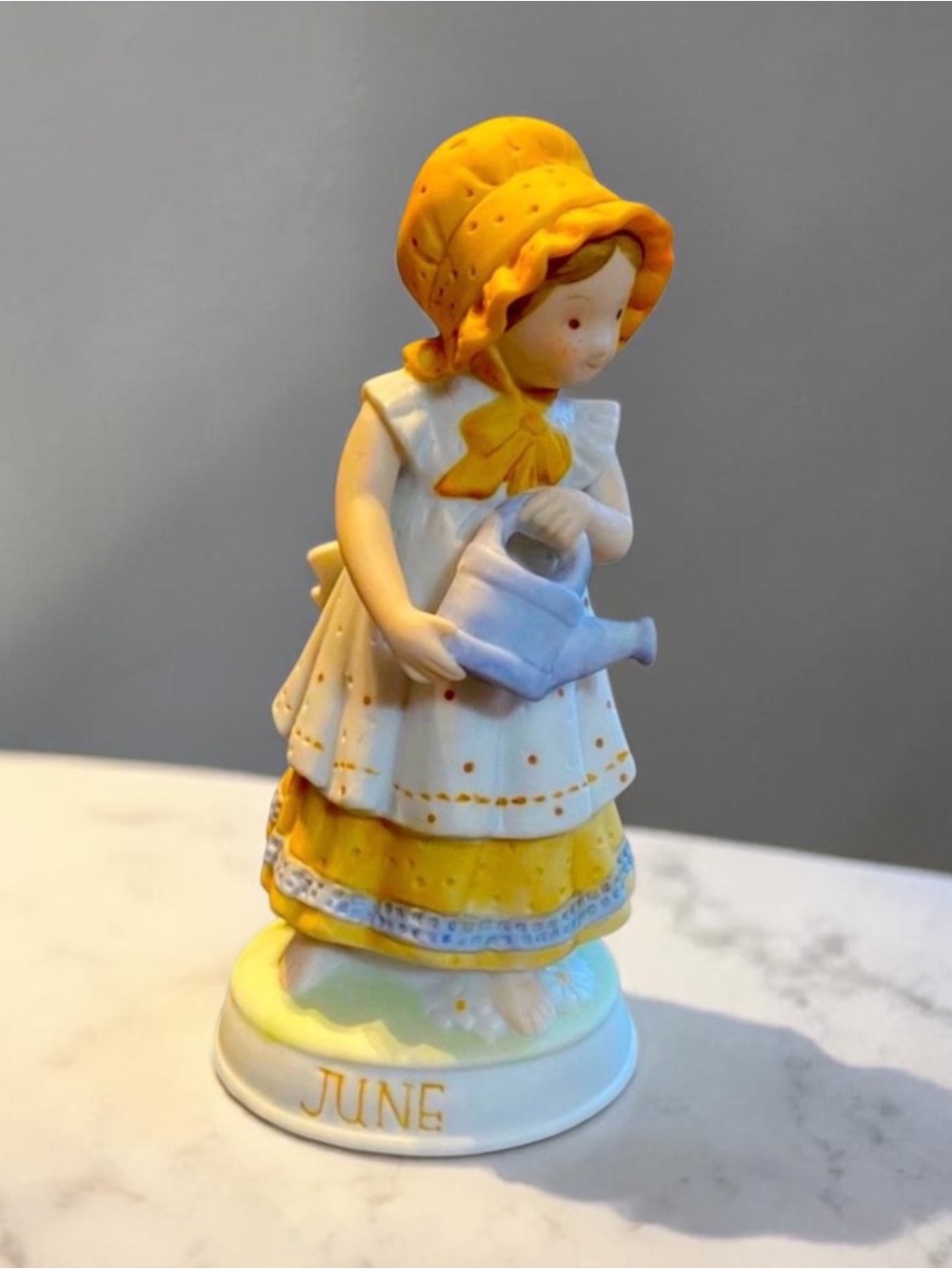 Vintage Holly Hobbie June’s Loveliness Hand-Painted Fine Porcelain Figurine